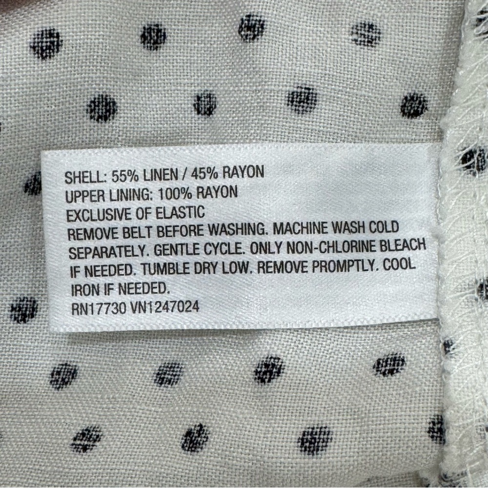 Kate Spade X Target Midi Dress Cream Black Polka Dot Women's XXL *NO BELT - Picture 12 of 15